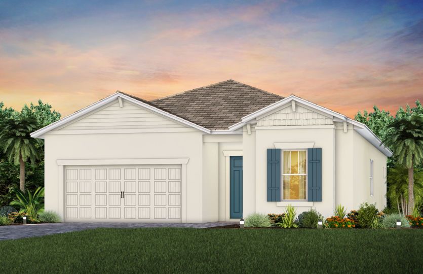 Elevation C202 in Craftsman Heron Plume