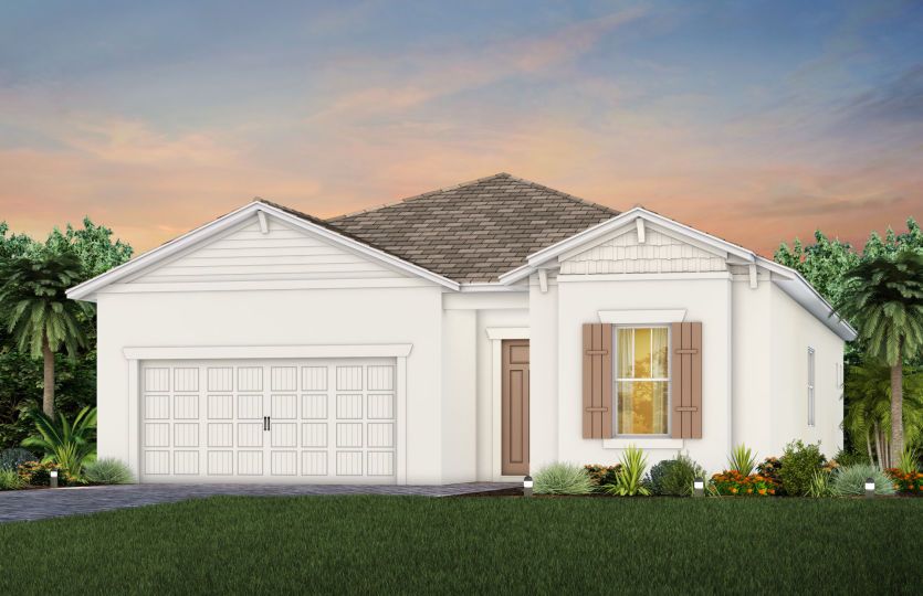Elevation C202 in Craftsman Snowbound