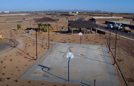 Large basketball court