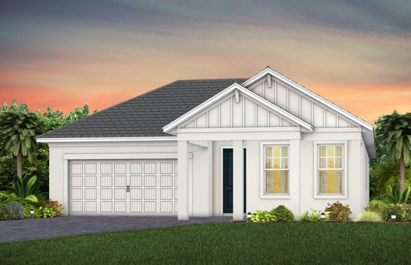 Elevation FH203 in Farmhouse White Dark Knight