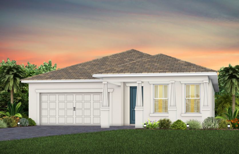 Elevation C202 in Craftsman Heron Plume
