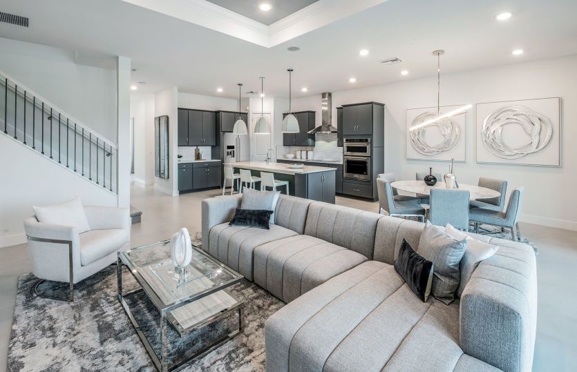 Open concept layout
