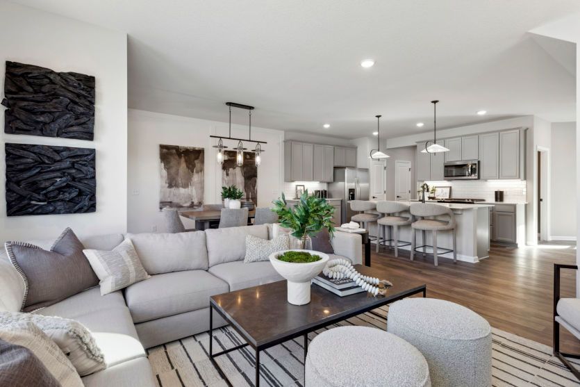 Standing in the Gathering Room, Looking Into the Cafe and Kitchen