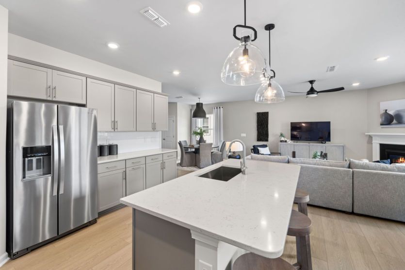 Kitchen with large island