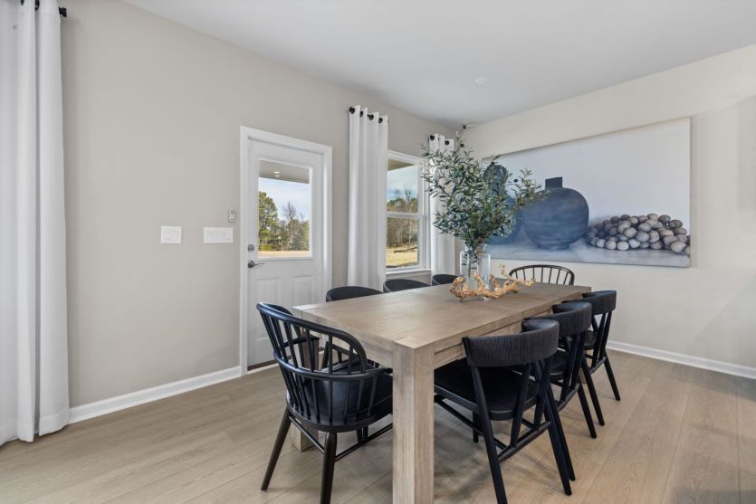 Plenty of dining space