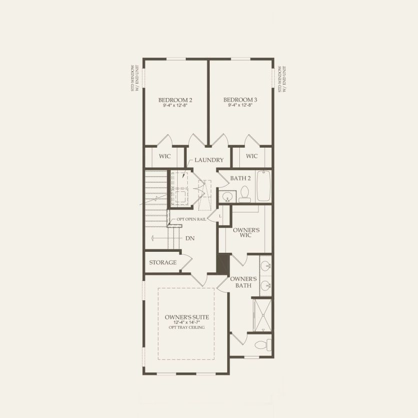 Second Floor 3 br / 2.5 ba