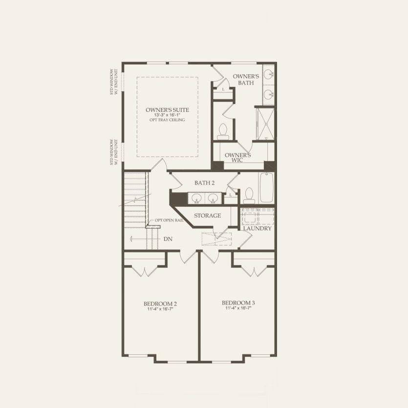 Second Floor 3 br / 2.5 ba