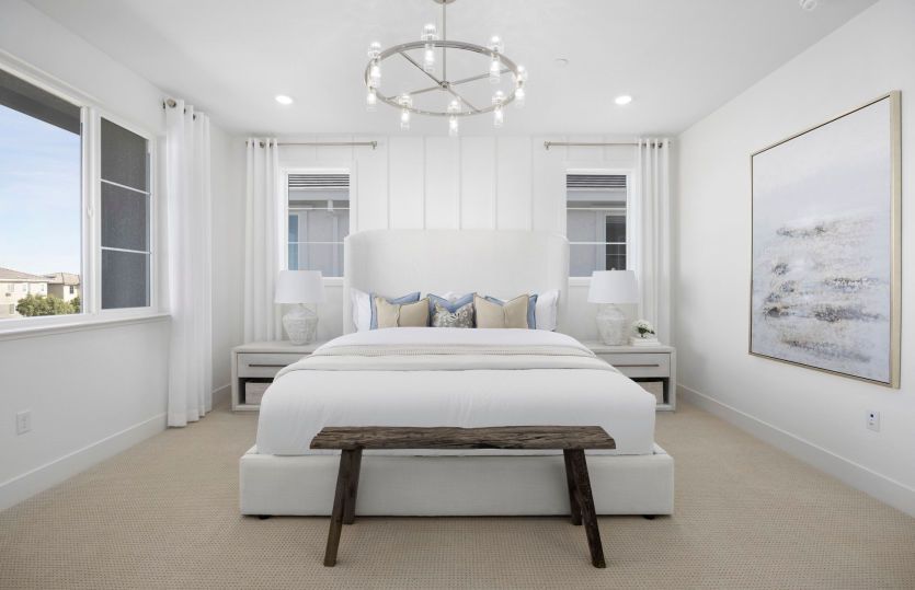 Luxurious owner's suite with plenty of sunlight