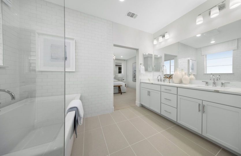 Impressive owner's suite bath