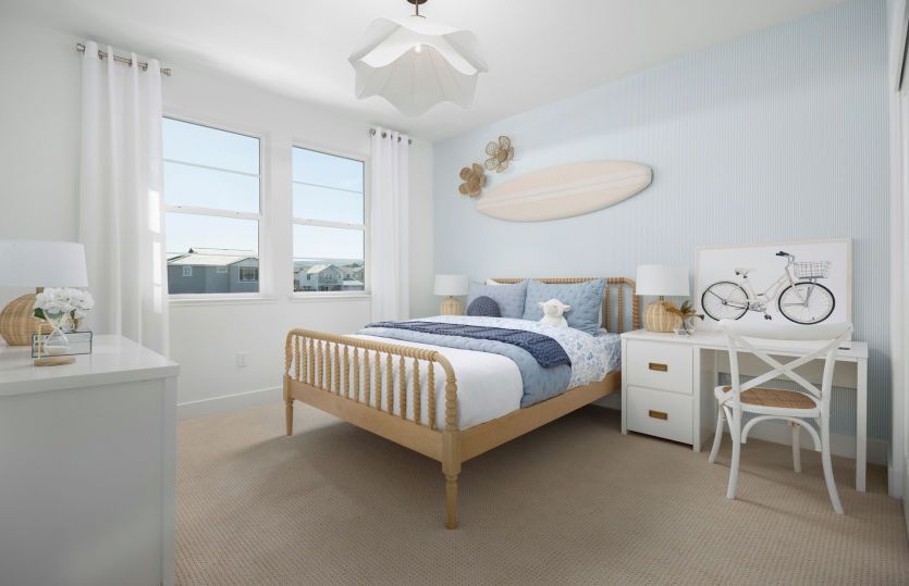 Secondary bedroom with walk-in closet