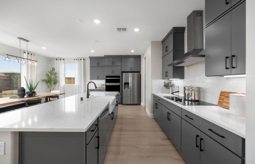 Kitchen with abundant cabinet space
