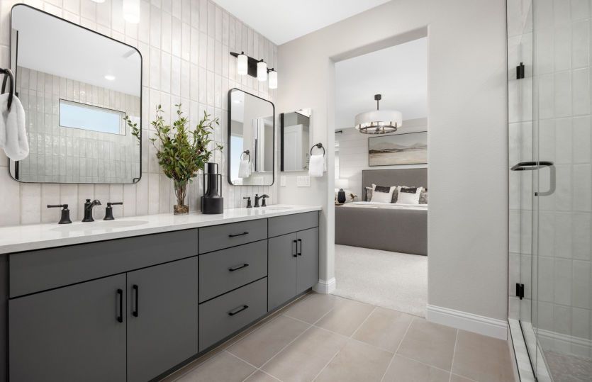 Owner's suite bathroom with walk-in shower