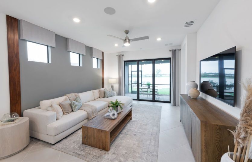 Gathering room windows for natural light