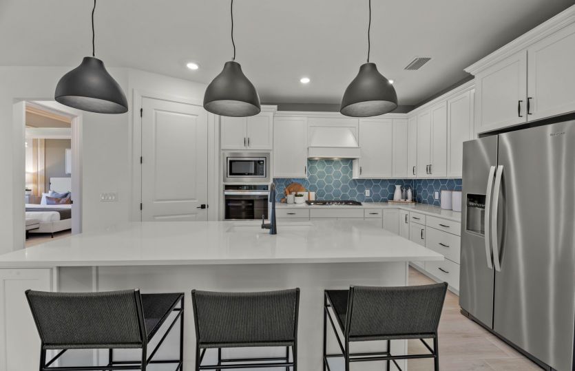 Kitchen with designated pantry
