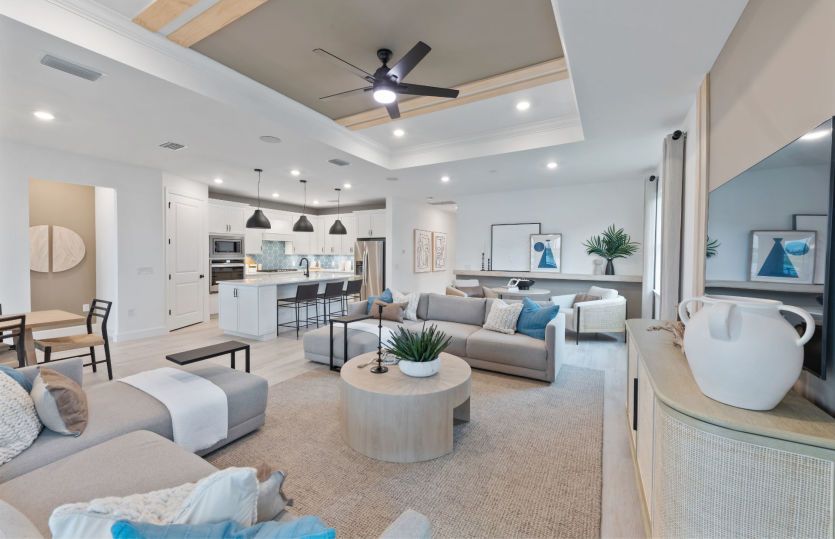 Open flow-through layout, everything you want in a new construction home