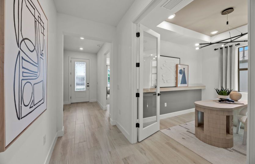 Welcoming entry foyer and