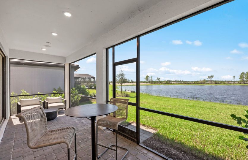 Spacious outdoor living area