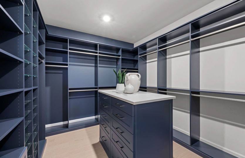 Walk-in closet with storage located at Owner's suite