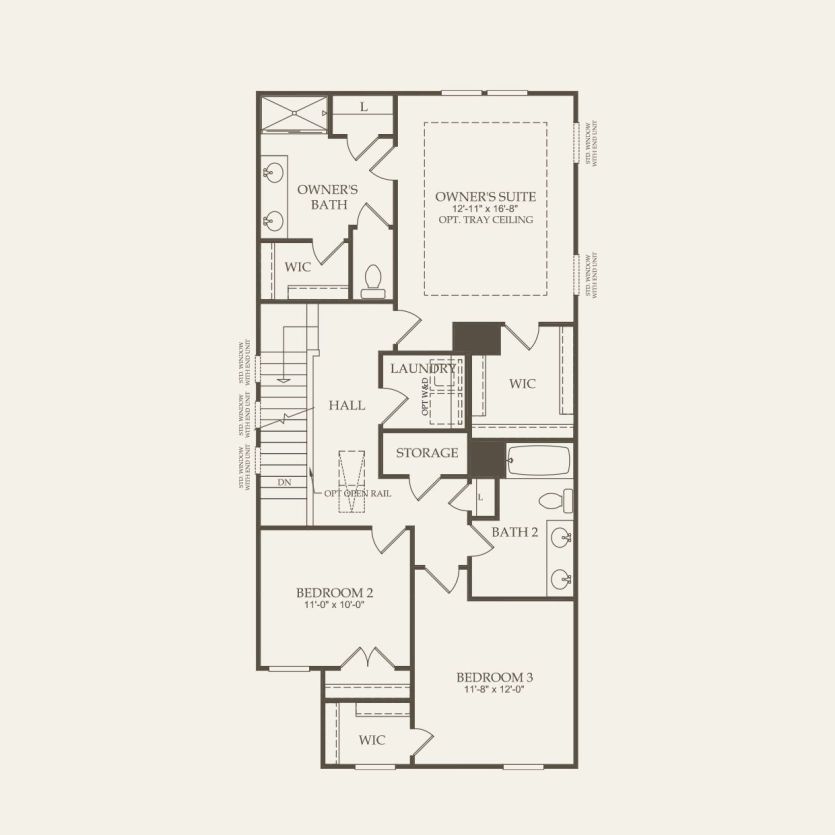 Second Floor 3 br / 2.5 ba