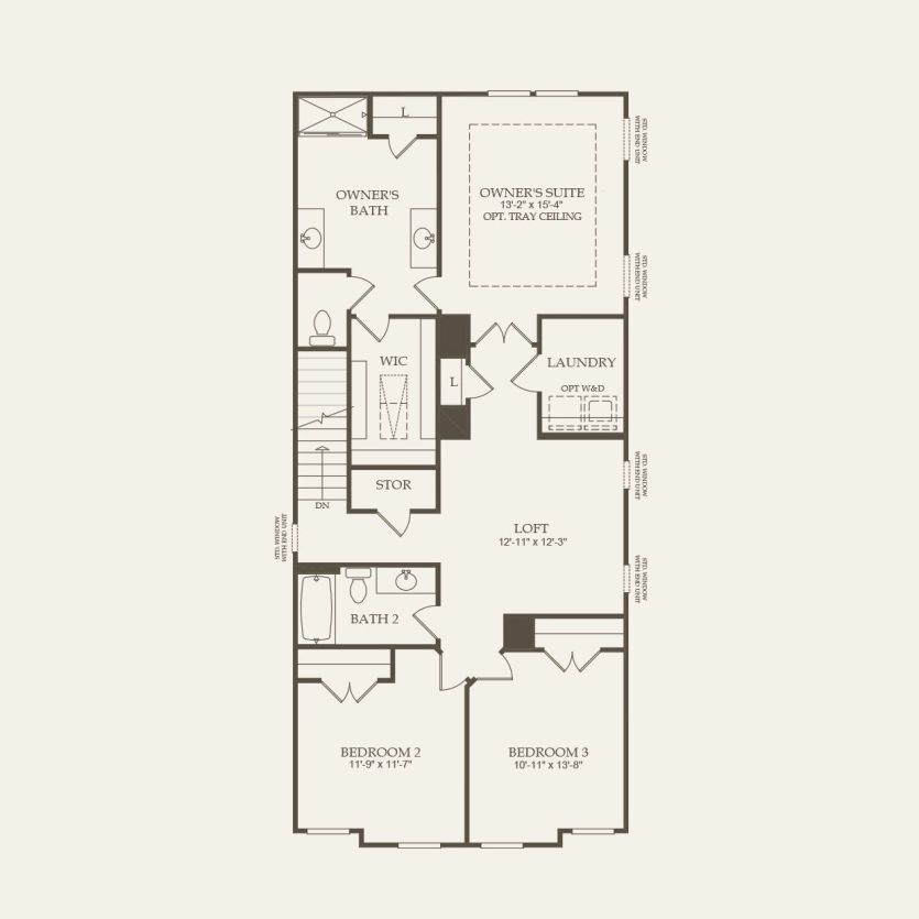Second Floor 3 br / 2.5 ba