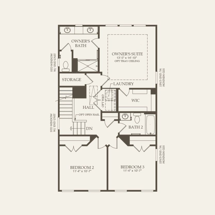 Third Floor 3 br / 2.5 ba
