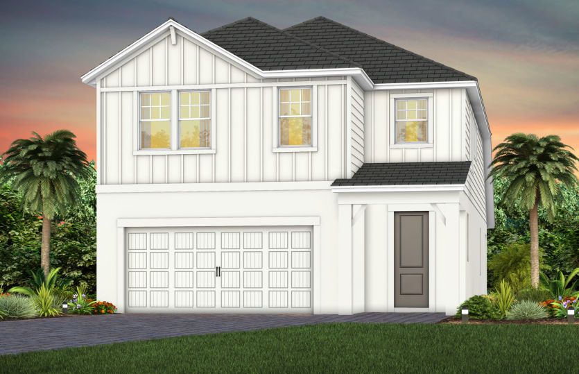Elevation FH2 in Farmhouse High Reflective White