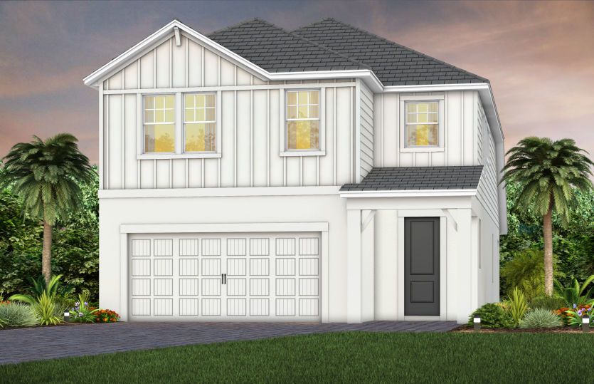 Elevation FH2 in Farmhouse Extra White
