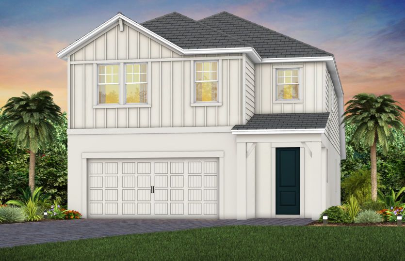 Exterior FH2 in Farmhouse Spare White Dark Knight