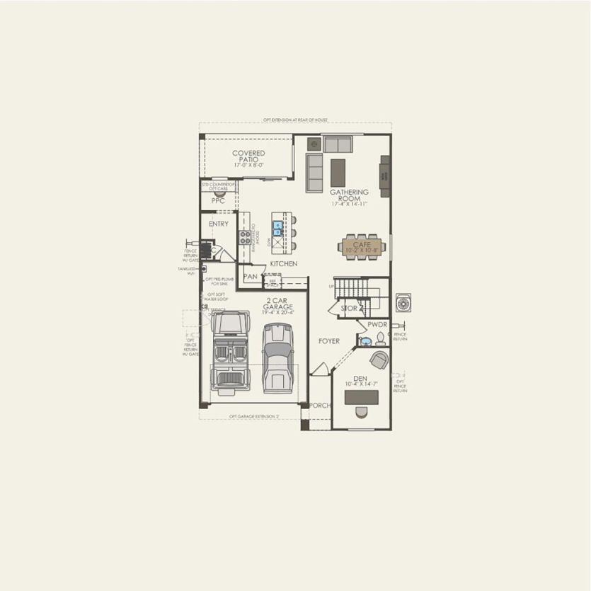 First Floor 3 br / 2.5 ba
