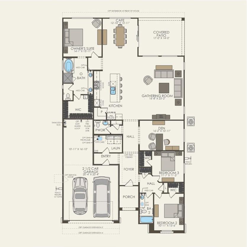 First Floor 3 br / 2.5 ba