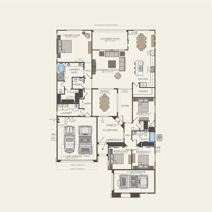 First Floor 4 br / 2.5 ba