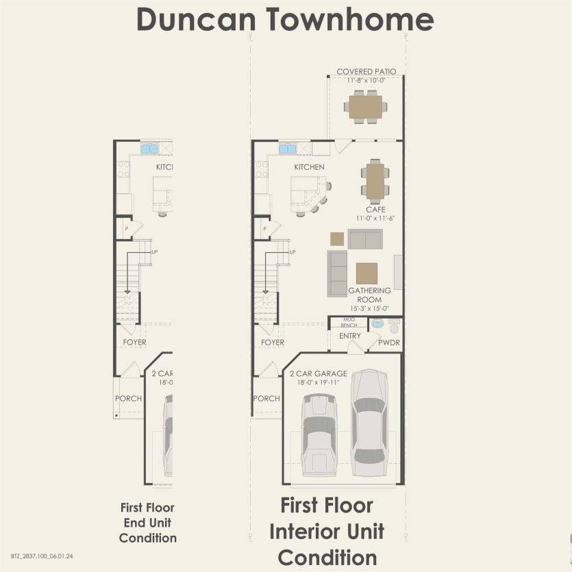 First Floor 3 br / 2 ba