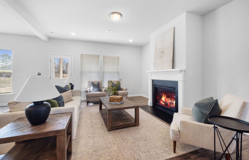 Living Room with Fireplace