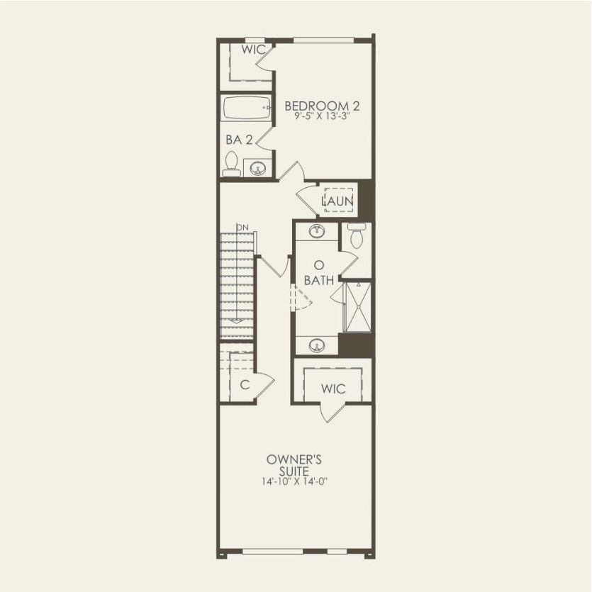 Third Floor 3 br / 3 ba