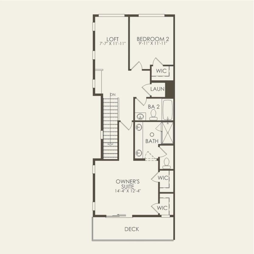 Third Floor 3 br / 3.5 ba