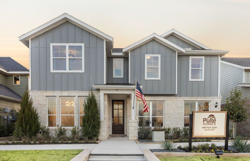 The Albany, a two-story home with 2-car garage