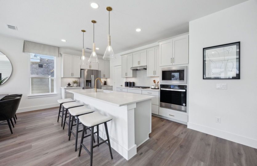 Spacious island kitchen with abundant cabinet space