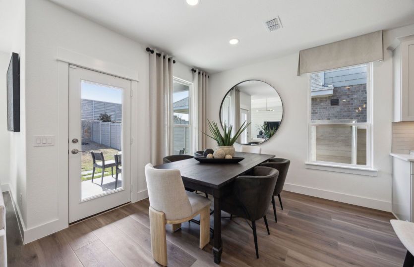 Dining nook off kitchen *model representation