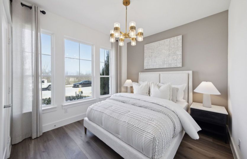 Spacious secondary bedroom *model representation
