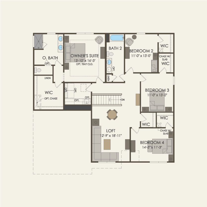 Second Floor 4 br / 2.5 ba