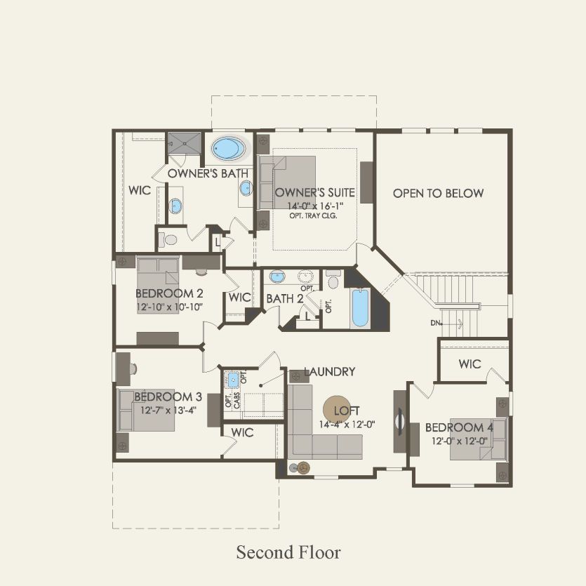 Second Floor 4 br / 2.5 ba