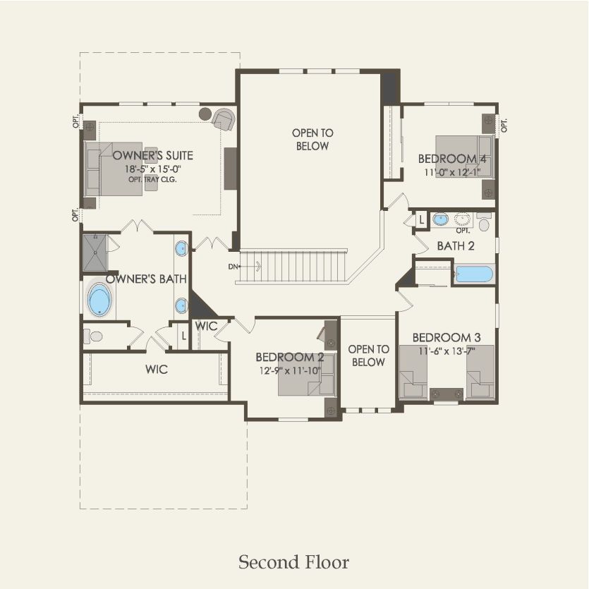 Second Floor 4 br / 2.5 ba