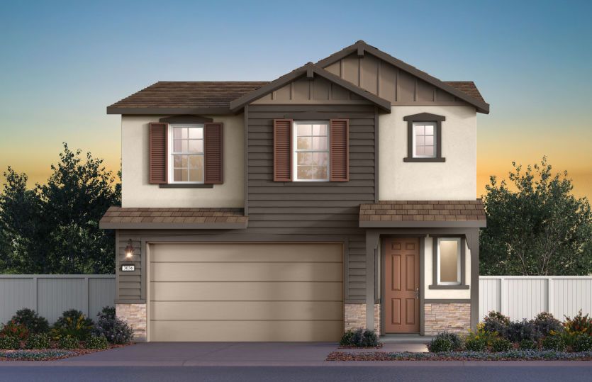 Plan 1 Traditional Elevation (D)