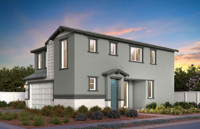 Plan 2 Craftsman Elevation (C)