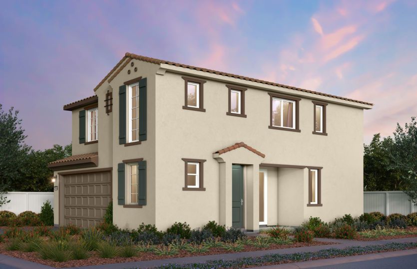 Plan 2 Spanish Colonial Elevation (A)