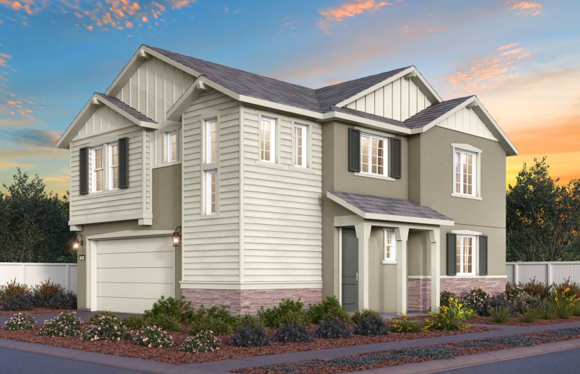 Plan 3 Traditional Elevation (D)