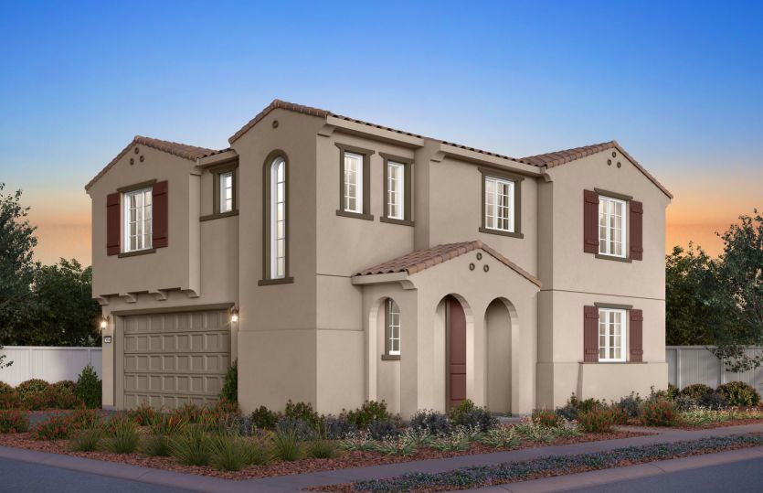 Plan 3 Spanish Colonial Elevation (A)