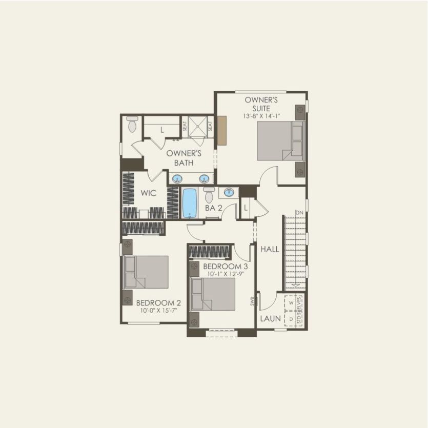 Second Floor 3 br / 2.5 ba