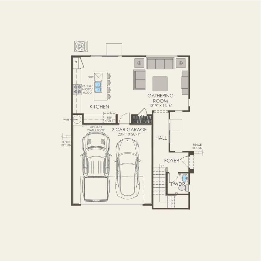 First Floor 3 br / 2.5 ba