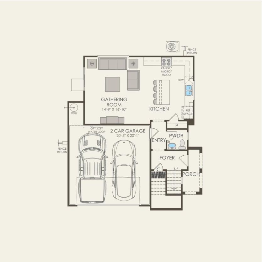 First Floor 3 br / 2.5 ba